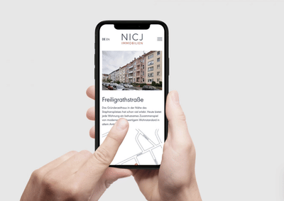 Projekt - NICJ Immobilien - Grafikdesign
