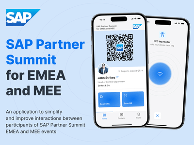 SAP Event - Mobile App for Event Networking - Application web