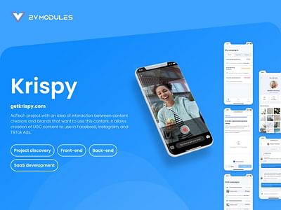 Krispy - UGC marketplace (MarTech SaaS) - Application mobile