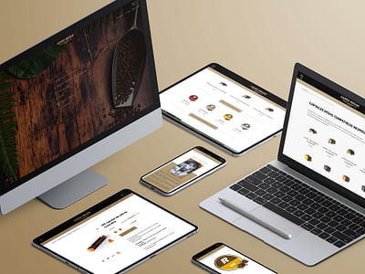 Site e-commerce Cafés Régus - Design & graphisme