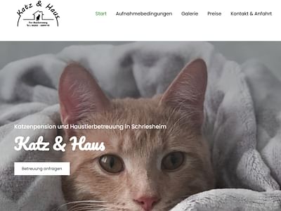 Website für eine Haustierbetreuung - Webseitengestaltung
