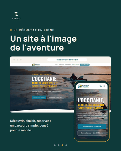 Evasion Occitane 82 - Création de site internet