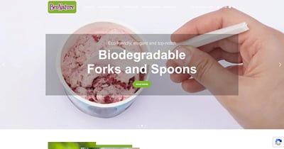 WooCommerce store for BeoNature, biodegradable cutlery - Website Creation