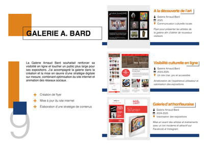 Galerie Arnaud Bard - stratégie digitale et réseaux sociaux - Community management