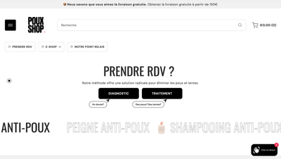 Création du site e-commerce de Poux Shop - E-commerce