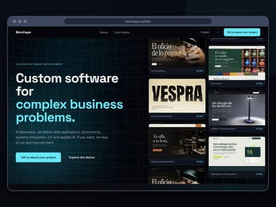 Benchape — Multilingual Studio Website - Creación de Sitios Web