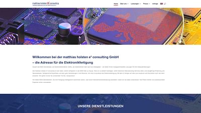 Webdesign & Website matthias holsten e² consulting - Webseitengestaltung