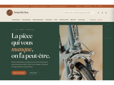 Refonte PrestaShop et SEO Vintage Bike Shop - Ergonomy (UX/UI)