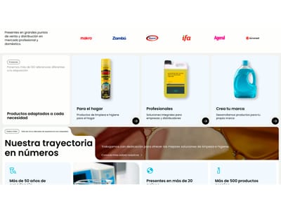 Vinfer: una web trilingüe para más de 500 productos - Création de site internet