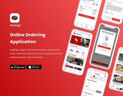 MyDirga - Automotive Online Order app - Applicazione Mobile