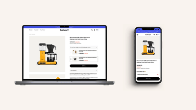 E-commerce Website Design & Development - KahveBi - Webseitengestaltung