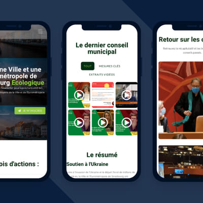 Parti Politique Écologique de Strasbourg - Création de site internet