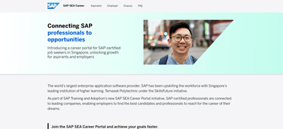 SAP SEA Career Portal  - Web Application