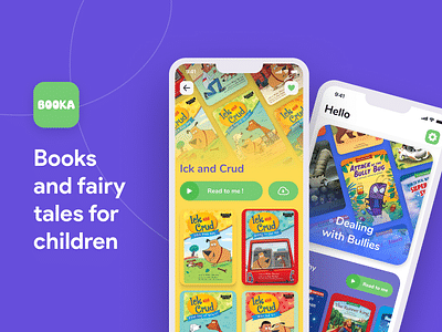 Booka Children's book app - Application mobile