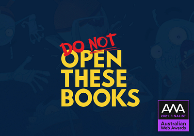 Do Not Open This Book - Award Winning Website - Webseitengestaltung