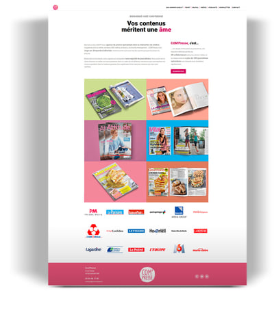 Site internet pour une agence de communication - Website Creation