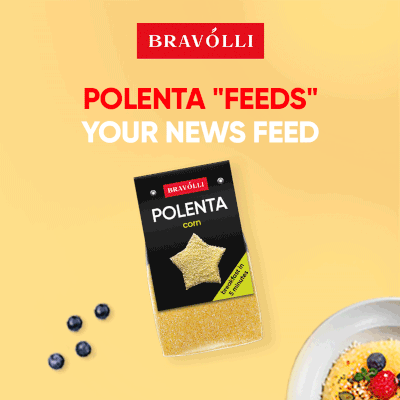Polenta "feeds" your news feed for Bravolli - Advertising