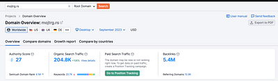 106 % Organic Traffic increase through SEO - SEO