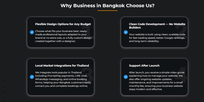 Website Development for Bangkok Businesses - Création de site internet