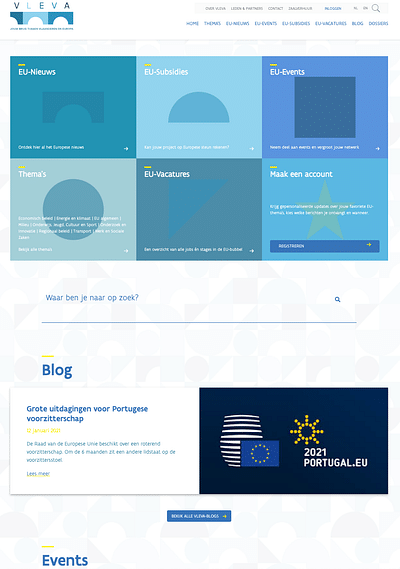 Personalised content updates for Vleva - Website Creatie