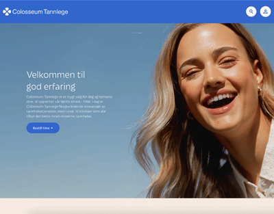 Website for Norways leading dental service - Création de site internet