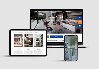 Website, Print, Anzeigen ellerbrock Bad und Küche - Webanwendung