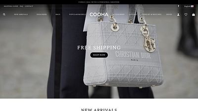 Luxury E-commerce Website Design - Création de site internet