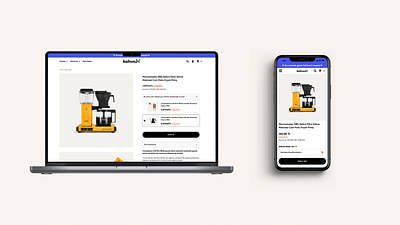 E-commerce Website Design & Development - Kahvebi - Webseitengestaltung