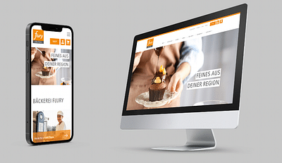 Online shop and web design for Flury Bakery - Aplicación Web