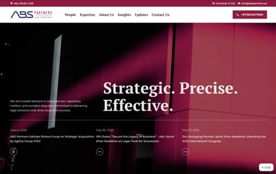 Website Revamp & SEO for ABS Partners, UAE - SEO