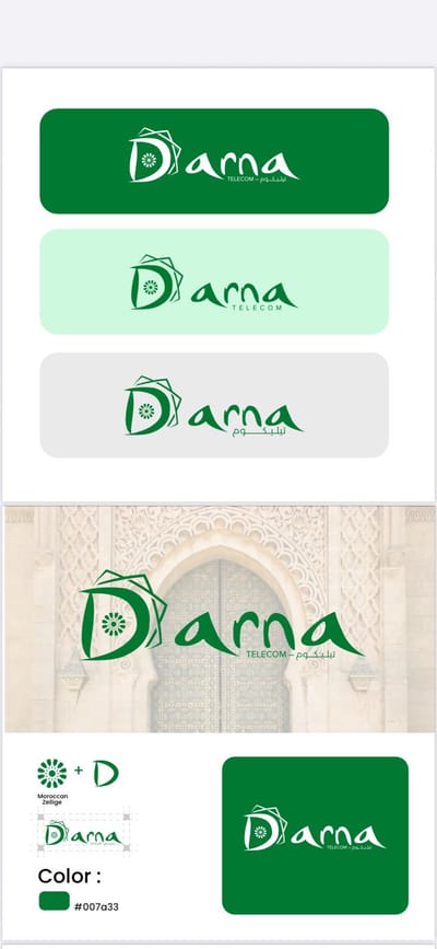 Création Identité Visuelle  Graphique & Branding – Darna Telecom - Marketing
