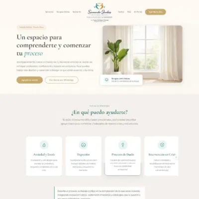 Sanando Juntos — Behavioral health website - Création de site internet