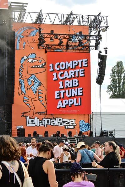 Lollapalooza Paris 2025 - Nickel, partenaire cashless - Evénementiel