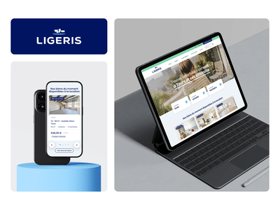 Relooking du site immobilier Ligeris - Diseño Gráfico