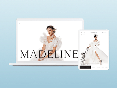 WordPress website for Madeline Couture - Ergonomia (UX/UI)
