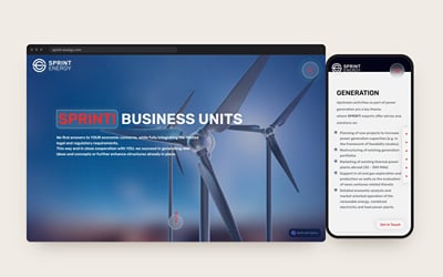 Sprint Energy: brand and consultancy website - Creación de Sitios Web
