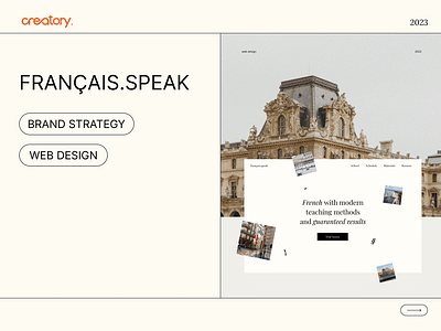Web design for FRANÇAIS.SPEAK - Création de site internet