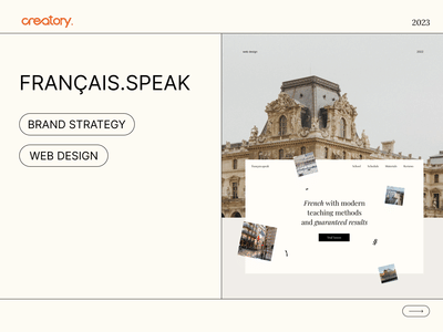 Web design for FRANÇAIS.SPEAK - Creación de Sitios Web