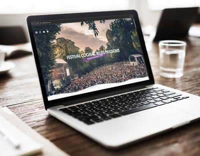 Site internet du Festival Cognac Blues Passions 2026 - Création de site internet