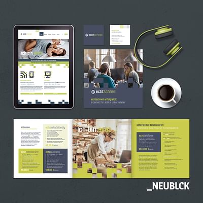 Echtschnell: Naming, Corporate Design, Website - Webanwendung