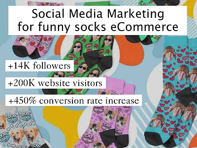 Social Media Marketing for funny socks eCommerce - Réseaux sociaux