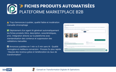 ✨ Agent IA > Fiches produits automatisées - Intelligence Artificielle