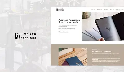 Refonte Design - La Maison des Impressions - Ergonomie (UX/UI)