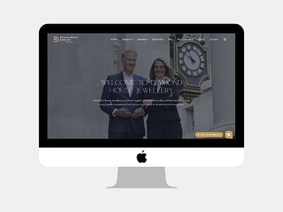 Diamond House Jewellery website - Création de site internet