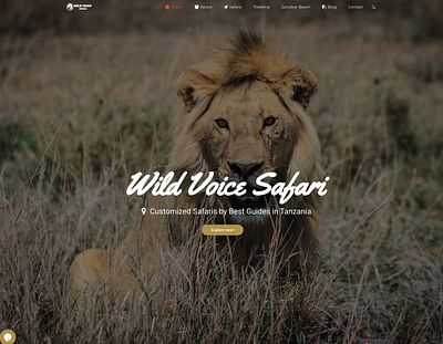 Wildvoice Safaris - Website Creation