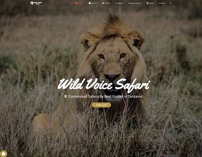 Wildvoice Safaris - Creazione di siti web