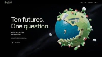 Janus Observatory: an interactive 3D experience - Website Creation