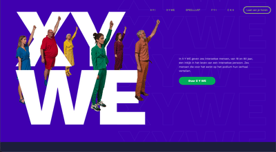 X Y WE, theatercampagne over intersekse - Création de site internet