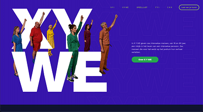 X Y WE, theatercampagne over intersekse - Website Creation