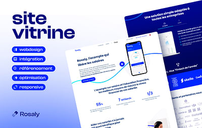 Création de site vitrine | Rosaly - Design & graphisme